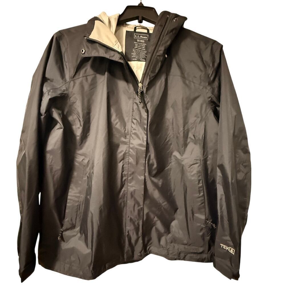 LL Bean Size 2XL Trail Model Rainwear Jacket Women's Plus